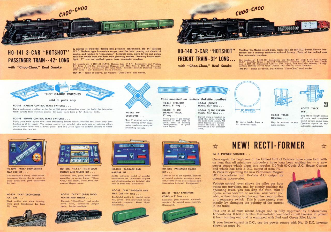 American Flyer Trains 1946, page 23 A.C. Gilbert Catalog Archive